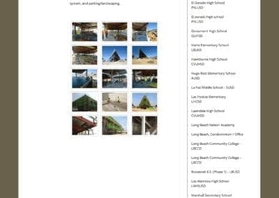 construction project profile page