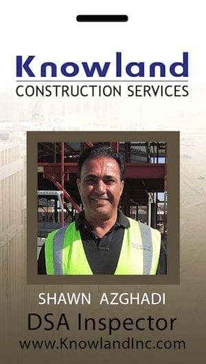 construction inspector photo ID tag